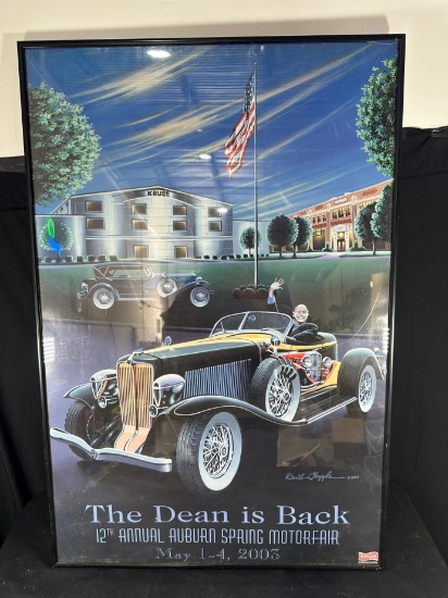 THE DEAN IS BACK - 12TH ANNUAL AUBURN SPRING MOTORFAIR POSTER - KRUSE INT.