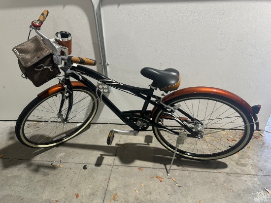 HUFFY VENUE BELT DRIVE BICYCLE - BLACK