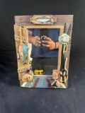 FRAMED MIRROR - NAUTICAL / FISHING
