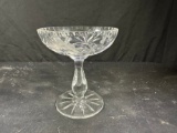 CUT GLASS CANDY DISH