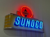 BLUE SUNOCO NEON SIGN