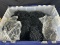 LOT - LARGE TOTE OF JEWELERY SUPPLY, TWINE, ETC - BLACK