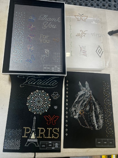 SWAROVSKI "CRYSTAL FASHION COMPONENTS" TRANSFERS, CRYSTAL TATTOOS, CRYSTAL-