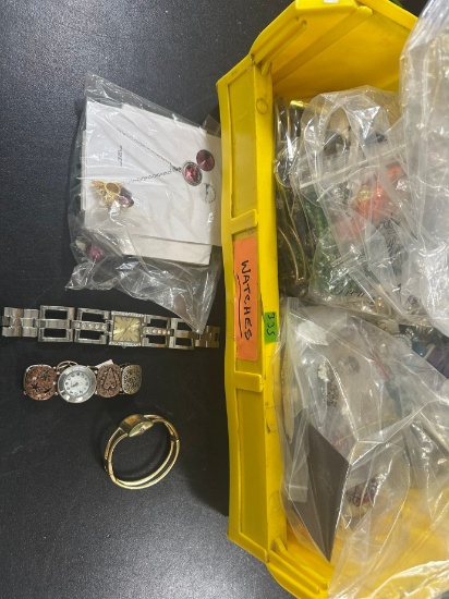 WATCHES, BRACLETS ASSORTED