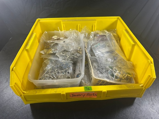 LOT - ASSORTED JEWELRY, FINDINGS, ETC