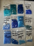 BAGS ASSORTED CRYSTALS - AQUAMARINE, SAPPHIRE, TURQUISE, ETC