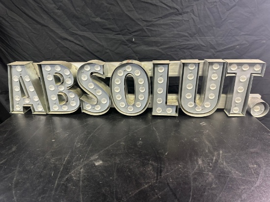 ABSOLUT. VODKA SIGN