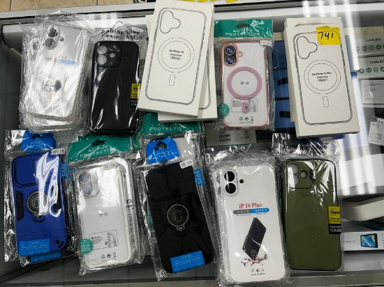 CELLPHONE CASES ASSORTED - IPHONE 16, 16 PLUS, ETC