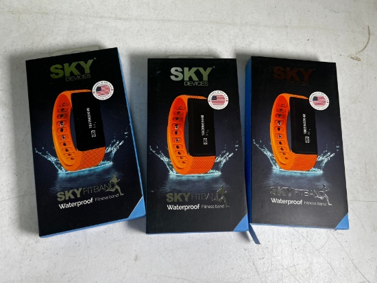 SKY DEVICES FITNESSBANDS WATERPROOF (BLACK/ORANGE)