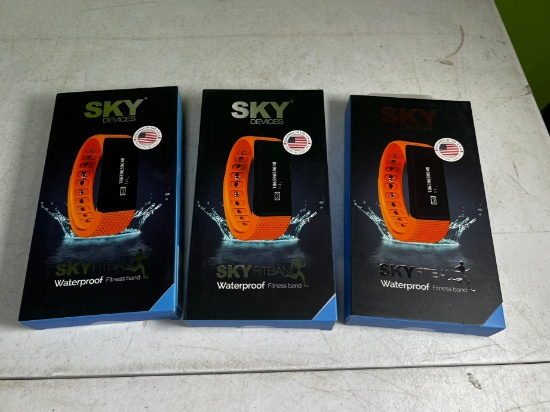 SKY DEVICES FITNESSBANDS WATERPROOF (BLACK/WHITE)