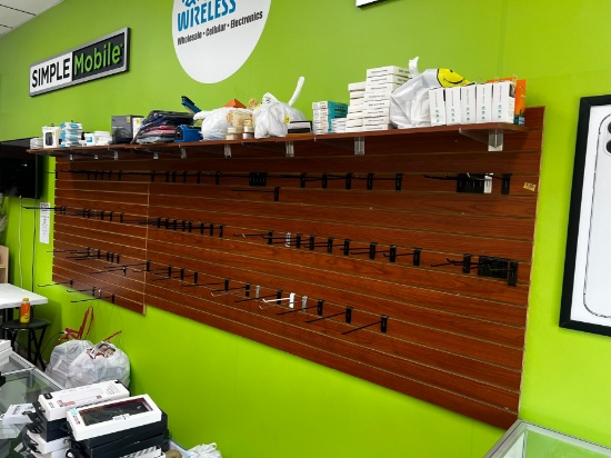 SECTIONS - WOOD RETAIL SLATBOARD (INCLUDES METAL PEGS)