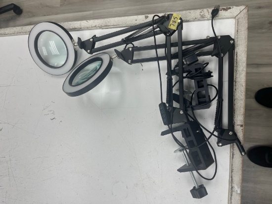 MAGNIFING LIGHTS - (CLIPS ON TO DESK)