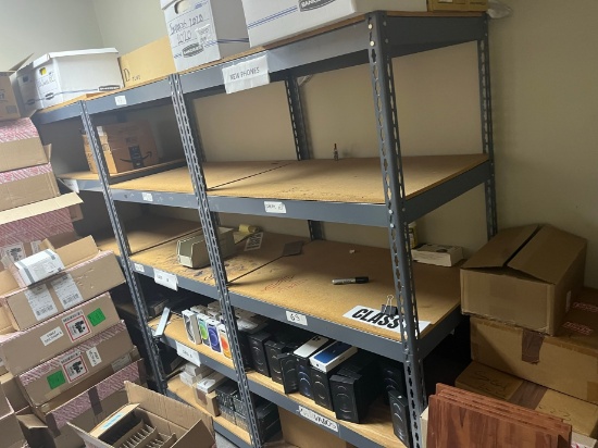 STEEL SHEVING UNITS - 6' TALL x 3' WIDE x 25" DEEP