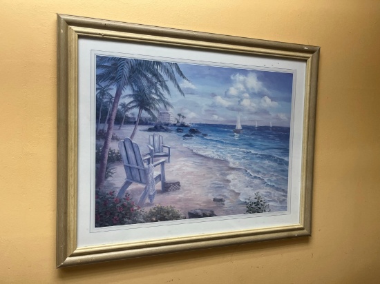 FRAMED WALL ART - BEACH SCENES