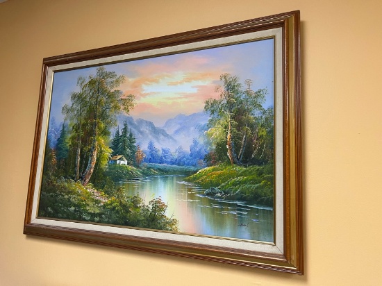 FRAMED OIL PAINTING - SIGNED
