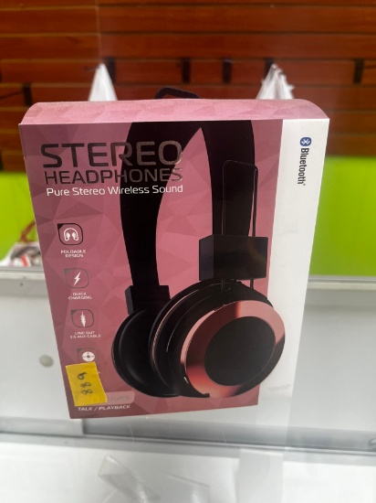STEREO HEADPHONES PURE STEREO WIRELESS SOUND HEADPHONES