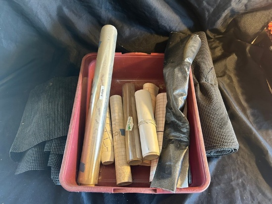 LOT - ASSORTED VINYL ROLLS, ETC