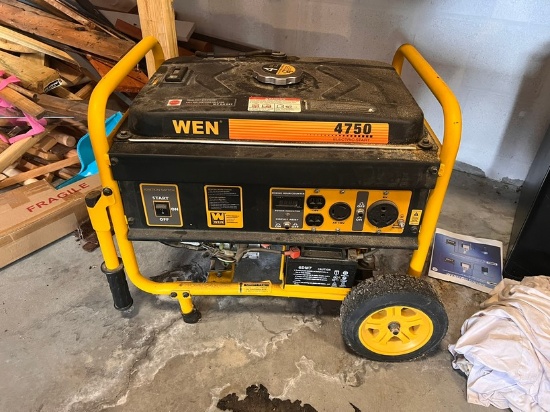 WEN GAS GENERATOR - 4750 (ELECTRIC START) - 223cc OHV ENGINE