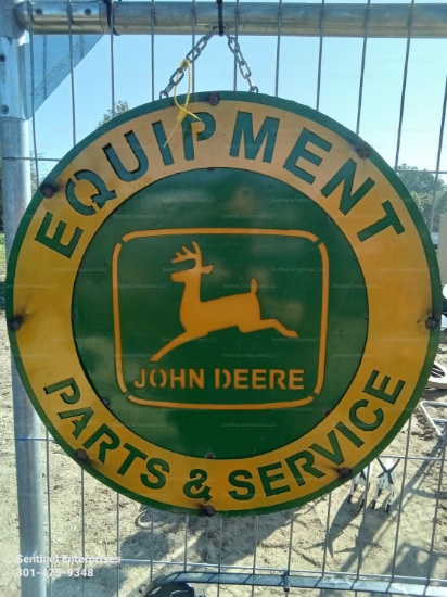 John Deere Round Sign