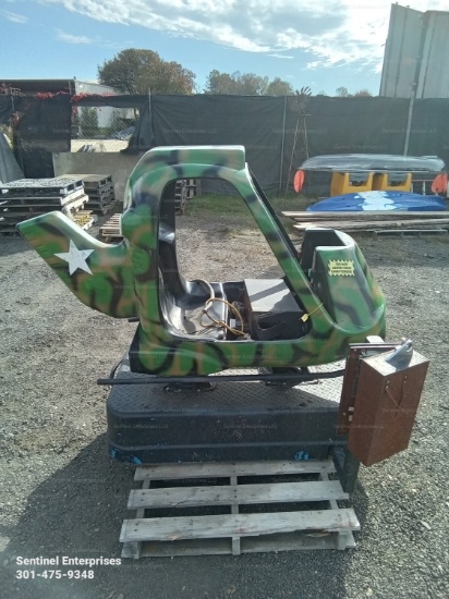 Kids helicopter arcade ride