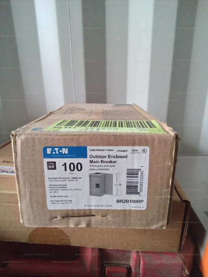 Eaton BR2B100RP Outdoor Enclosed Main Breaker