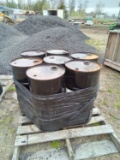 Pallet of Metal Barrels