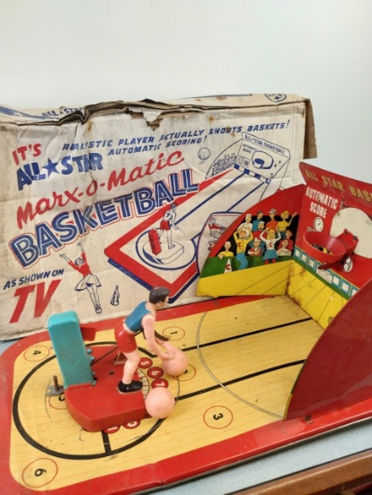 Vintage All Star Marx-o-Matic Basketball Toy