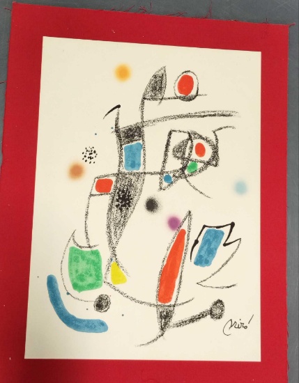 Joan Miro Maravillas con Variaciones Acrosticas en el jardin de Miro (Number 12) 1975