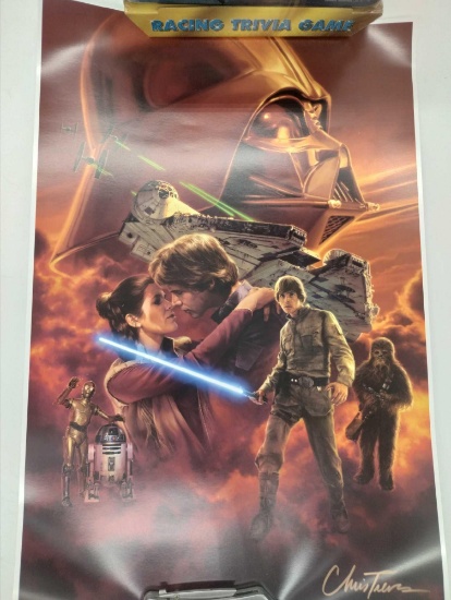 Star Wars Empire Strikes Back Chris Trevas Autographed poster