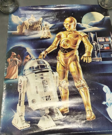 1978 Star Wars Proctor and Gamble Limited edition original poster R2D2 C3PO