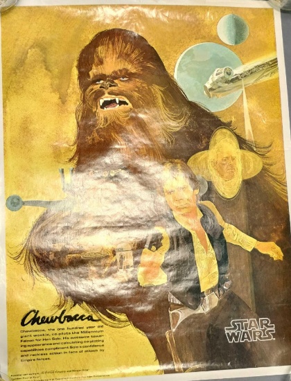 1977 Coca Cola Star Wars Chewbacca Poster