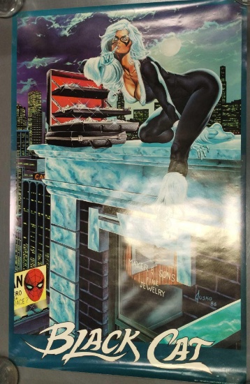 Marvel 1986 Joe Jusko "Black Cat" poster