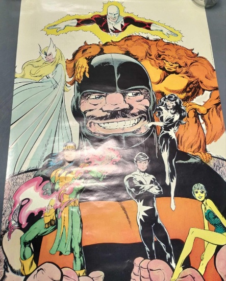 Vintage Alpha Flight Comics Poster 1984