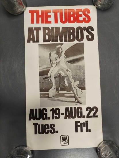 A & M Records "The Tubes at Bimbo's" promo poster