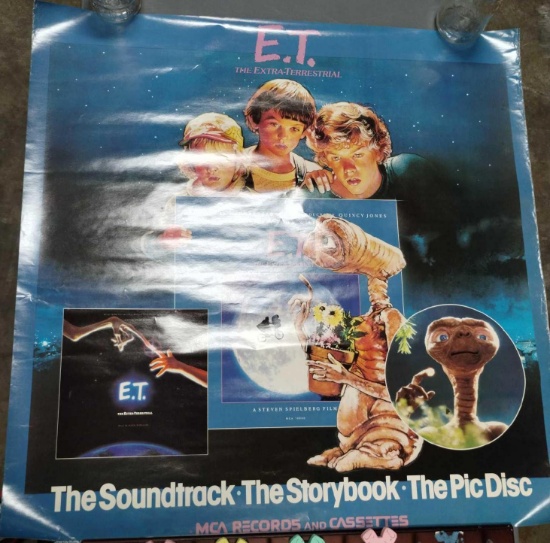 1982 E.T. Soundtrack promo poster