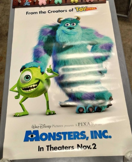 Disney Double Sided Monsters Inc. poster