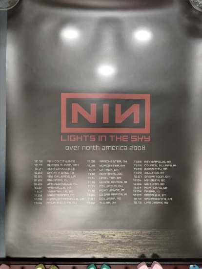 NIN Nine Inch Nails Lights in the Sky poster