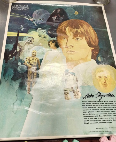 1977 Star Wars Luke Skywalker Coca Cola poster