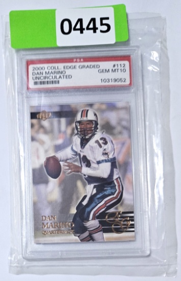 Sealed PSA Gem Mint 10 Dan Marino Numbered 112