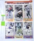 1993 Game Day Collector Cards Sheet B 2 of 3