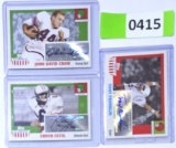 Lot of 3 TOPPS All-American Autographs