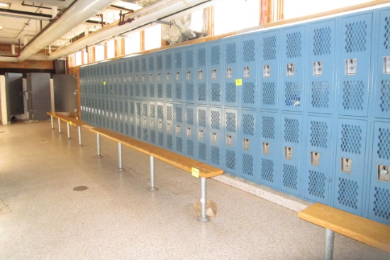 84 Lockers, (2) 11 Foot Benches