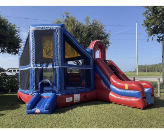 Bounce House and Slide Combination