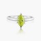 14K WHITE GOLD 0.70CT FANCY DIAMOND RING