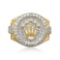 14K YELLOW GOLD 1.73CT DIAMOND ROLEX RING