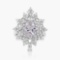 14K WHITE GOLD 1.99CT MORGANITE 0.88CT DIAMOND RING