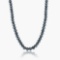 14K WHITE GOLD 200CT BLACK DIAMOND NECKLACE