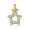 14K YELLOW GOLD 0.20CT DIAMOND STAR PENDANT