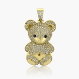 14K YELLOW GOLD 2.00CT DIAMOND PENDANT