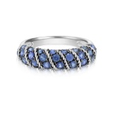 18K WHITE GOLD 1.5CT SAPPHIRE RING